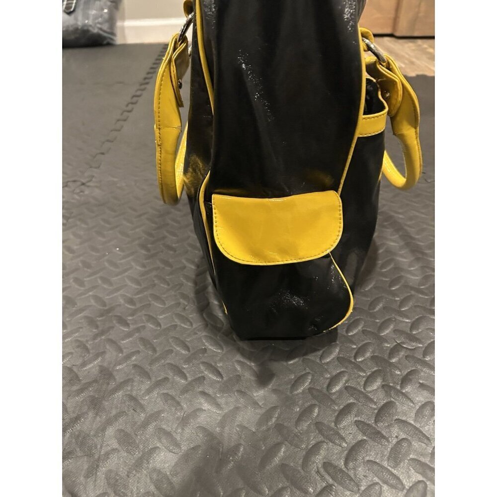 Pittsburgh Steelers Tote Bag NFL Football Vinyl Water Resistant Large Black Gold - Picture 6 of 15